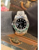 (LIKE NEW) 2016 ROLEX GMT-MASTER ll DATE UPGRADE SPRITE REF 116710LN BLACK DIAL 40MM AUTOMATIC WATCH 