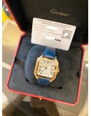 (BRAND NEW) 2024 CARTIER SANTOS DE CARTIER 18K 750 ROSE GOLD REF WGSA0019 WHITE ROMAN NUMERAL DIAL 39.8MM X 38MM AUTOMATIC WATCH -FULL SET-
