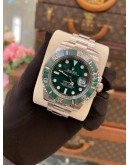 (LIKE NEW) 2016 ROLEX SUBMARINER UPGRADE REF 116610LN GREEN DIAL 40MM AUTOMATIC WATCH 
