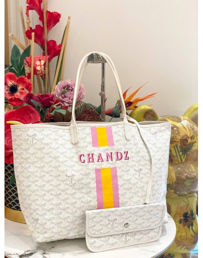GOYARD WHITE LIMITED EDITION TOTE BAG
