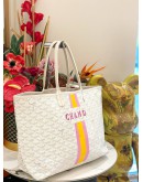 GOYARD WHITE LIMITED EDITION TOTE BAG