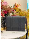 2022 LOUIS VUITTON TRUNK MESSENGER IN BLACK MONOGRAM TAURILLON LEATHER -FULL SET-