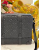 2022 LOUIS VUITTON TRUNK MESSENGER IN BLACK MONOGRAM TAURILLON LEATHER -FULL SET-