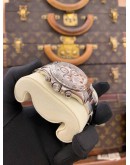 2014 ROLEX DAYTONA REF 116509 HALF 18K 750 WHITE GOLD SILVER RACING DIAL 40MM AUTOMATIC WATCH -FULL SET-