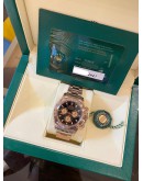 (UNUSED) 2021 YEAR ROLEX DAYTONA COSMOGRAPH 18K 750 ROSE GOLD REF 116505 BLACK DIAL 40MM AUTOMATIC WATCH-FULL SET-