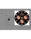 (UNUSED) 2021 YEAR ROLEX DAYTONA COSMOGRAPH 18K 750 ROSE GOLD REF 116505 BLACK DIAL 40MM AUTOMATIC WATCH-FULL SET-