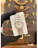 (LIKE NEW) 2010 OMEGA CONSTELLATION LADY REF 1572.30.00 WHITE DIAL 25MM QUARTZ WATCH -FULL SET-