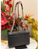 (LIKE NEW) YSL SAINT LAURENT ENVELOPE MEDIUM CHAIN BAG IN MIX MATELASSE GRAIN DE POUDRE EMBOSSED LEATHER WITH GOLD HARDWARE -FULL SET-