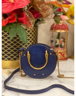 CHLOE CALFSKIN SUEDE MINI PIXIE CROSSBODY BAG 