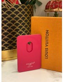 LOUIS VUITTON PORTE CATES MAGNET IN MONOGRAM CANVAS PONDICHERY PINK 