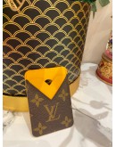 LOUIS VUITTON PORTE CATES MAGNET IN MONOGRAM CANVAS IN SAFFRAN YELLOW 