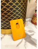 LOUIS VUITTON PORTE CATES MAGNET IN MONOGRAM CANVAS IN SAFFRAN YELLOW 