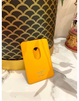 LOUIS VUITTON PORTE CATES MAGNET IN MONOGRAM CANVAS IN SAFFRAN YELLOW 
