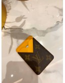 LOUIS VUITTON PORTE CATES MAGNET IN MONOGRAM CANVAS IN SAFFRAN YELLOW 