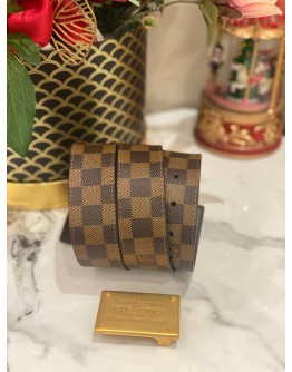 (LIKE NEW) LOUIS VUITTON DAMIER EBENE INVENTEUR REVERSIBLE LEATHER 