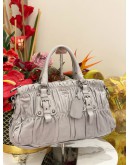 PRADA TESSUTO GAUFRE HANDBAG WITH STRAP 