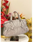 PRADA TESSUTO GAUFRE HANDBAG WITH STRAP 