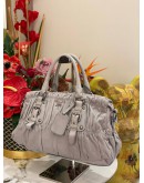 PRADA TESSUTO GAUFRE HANDBAG WITH STRAP 