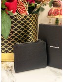 YSL LAURENT CASSANDRE MATELASSE COMPACT ZIP AROUND WALLET -FULL SET- 