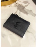 YSL LAURENT CASSANDRE MATELASSE COMPACT ZIP AROUND WALLET -FULL SET- 
