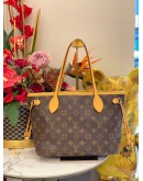 LOUIS VUITTON NEVERFULL PM IN BROWN MONOGRAM CANVAS