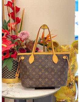 LOUIS VUITTON NEVERFULL PM IN BROWN MONOGRAM CANVAS