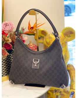 GUCCI ABBEY D-RING HOBO MEDIUM IN BROWN GG CANVAS AND LEATHER 