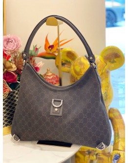 GUCCI ABBEY D-RING HOBO MEDIUM IN BROWN GG CANVAS AND LEATHER 