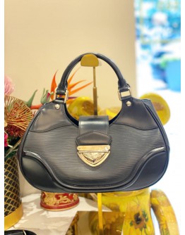 LOUIS VUITTON BLACK EPI LEATHER SLING AND SHOULDER BAG  LOUIS VUITTON BLACK EPI LEATHER SLING AND SHOULDER BAG