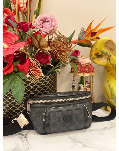 GUCCI SMALL BELT BAG INTERLOCKING IN BLACK