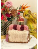 COACH SHEARLING HUTTON SHOULDER BAG 18 WITH PATCWORK 3 COLOURS