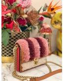 COACH SHEARLING HUTTON SHOULDER BAG 18 WITH PATCWORK 3 COLOURS