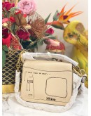 COACH X JEAN MICHEL BASQUIAT IVORY SQUARE CROSSBODY BAG BEIGE