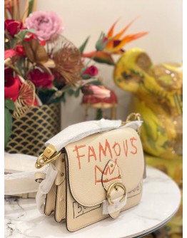 COACH X JEAN MICHEL BASQUIAT IVORY SQUARE CROSSBODY BAG BEIGE