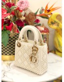 CHRISTIAN DIOR MINI LADY DIOR IN PEARL STUDDED