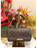 LOUIS VUITTON FAVORITE PM IN BROWN MONOGRAM CANVAS CHAIN SHOULDER BAG
