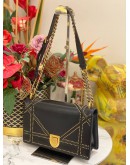 CHRISTIAN DIOR MEDIUM DIORAMA FLAP SHOULDER BAG IN BLACK CALFSKIN LEATHER