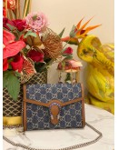 (LIKE NEW) GUCCI DIONYSUS GG BLUE DENIM