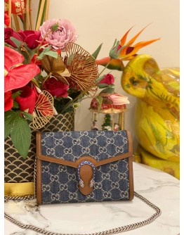 (LIKE NEW) GUCCI DIONYSUS GG BLUE DENIM
