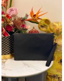 (LIKE NEW) VERSACE MEDUSA POUCH IN BLACK CALFSKIN LEATHER