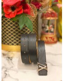 LOUIS VUITTON EPI LEATHER BELT IN BLACK