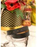 LOUIS VUITTON EPI LEATHER BELT IN BLACK
