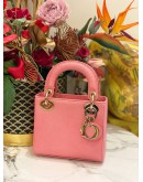 (UNUSED) CHRISTIAN DIOR LADY DIOR MINI LIZARD ROSE DES VENTS GOLD HARDWARE