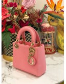 (UNUSED) CHRISTIAN DIOR LADY DIOR MINI LIZARD ROSE DES VENTS GOLD HARDWARE