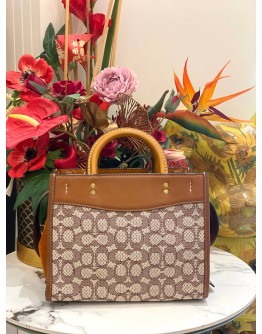 COACH ROGUE 25 IN SIGNATURE TEXTILE JACQUARD TOTE BAG - FULL SET-    COACH ROGUE 25 IN SIGNATURE TEXTILE JACQUARD TOTE BAG - FULL SET-