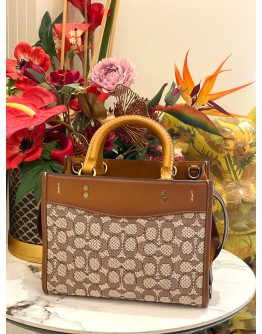 COACH ROGUE 25 IN SIGNATURE TEXTILE JACQUARD TOTE BAG - FULL SET-    COACH ROGUE 25 IN SIGNATURE TEXTILE JACQUARD TOTE BAG - FULL SET-