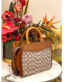 COACH ROGUE 25 IN SIGNATURE TEXTILE JACQUARD TOTE BAG - FULL SET-   