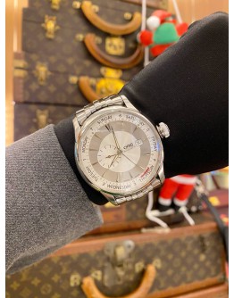 (LIKE NEW) 2015 ORIS ATELIER SMALL SECOND POINTER DAY REF 01 645 7596 4051 SILVER DIAL 45MM AUTOMATIC WATCH