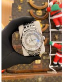 (LIKE NEW) 2015 ORIS ATELIER SMALL SECOND POINTER DAY REF 01 645 7596 4051 SILVER DIAL 45MM AUTOMATIC WATCH