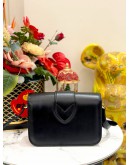 (UNUSED) LOUIS VUITTON PONT NEUF SHOULDER BAG IN BLACK CALFKSIN LEATHER 